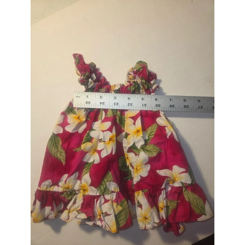 2 Handmade Baby Girl/Doll Dresses With Floral Pattern
